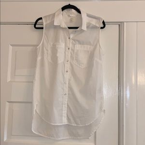 H&M sleeveless cotton shirt